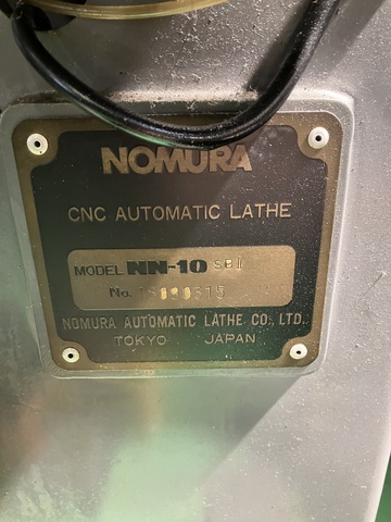 野村DS NN-10SBⅡ NC自動盤