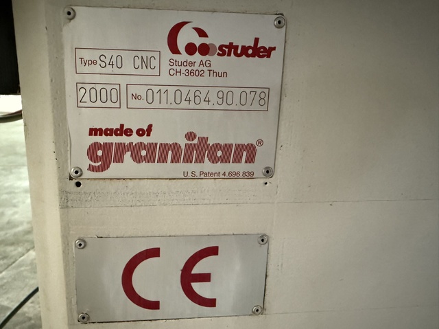 STUDER S40CNC 内面外面円筒研削盤
