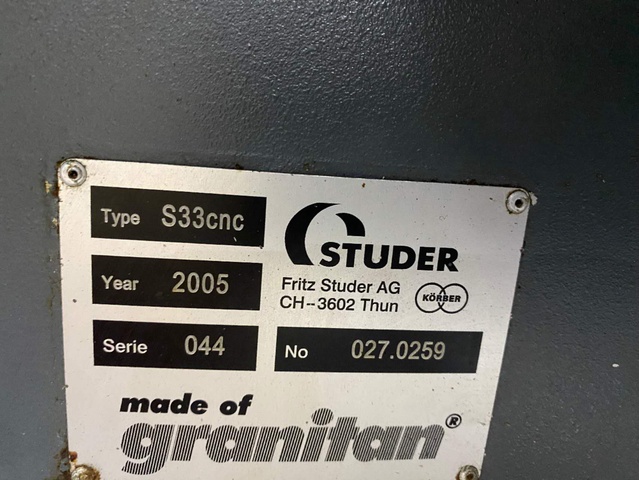STUDER S33 CNC NC円筒研削盤
